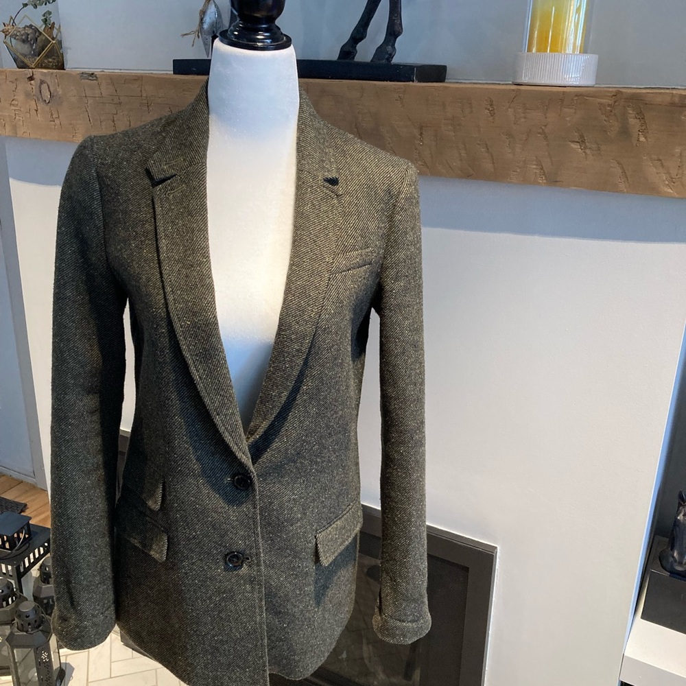Banana Republic Redingote Blazer size 2 US kaki